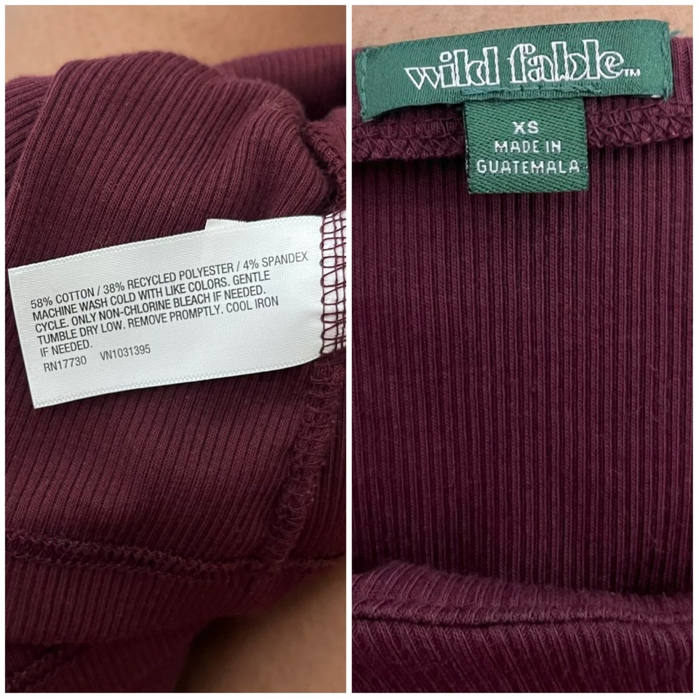 Wild Fable Ribbed Button Front Tank Top XS - Picture 8 of 8